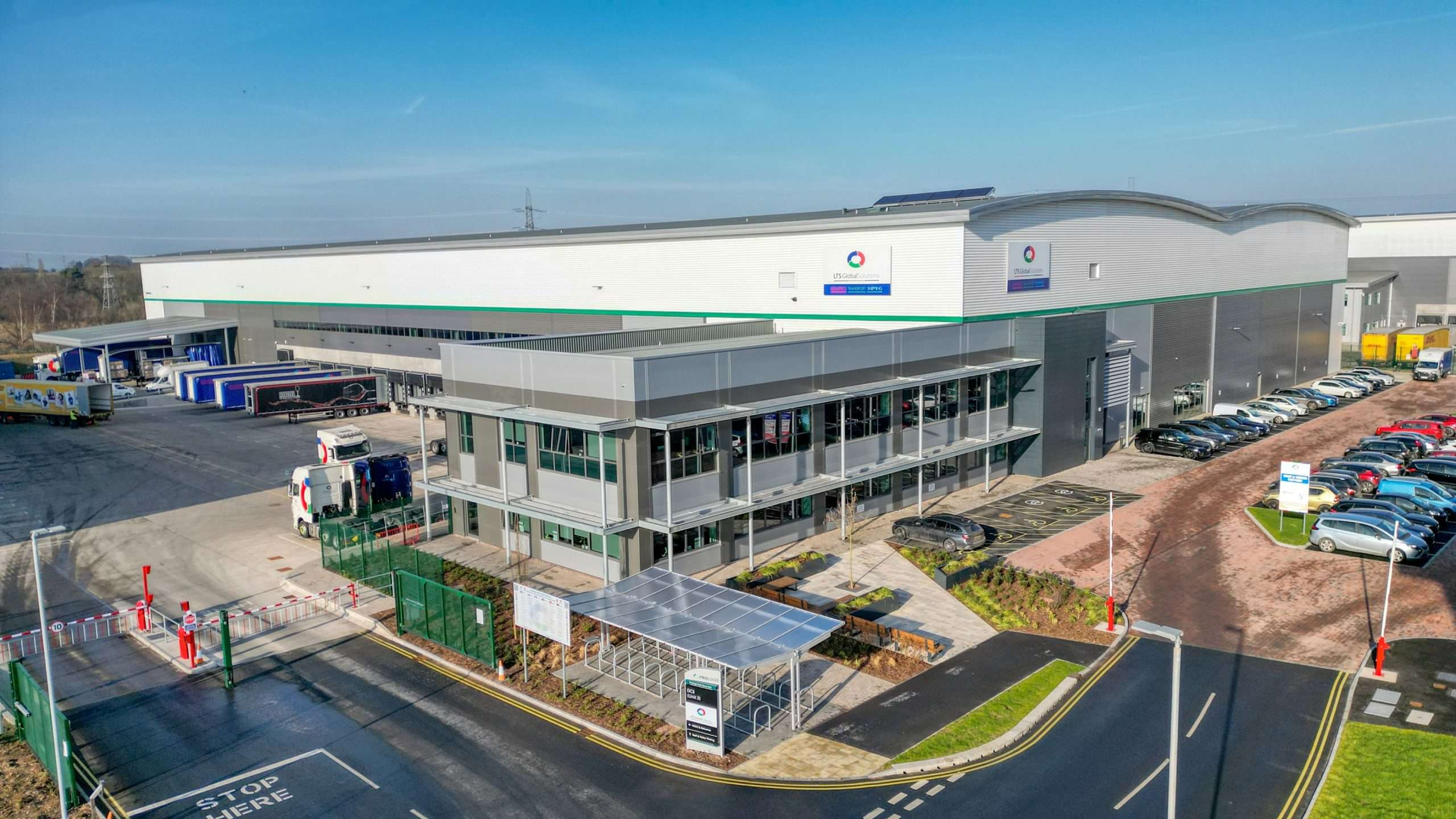 External photo of LTS Global Solutions Logistics facility.